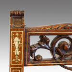 Pair of Inlaid rosewood side chairs Now Sold - Image 3