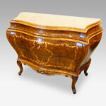 Pair of fine inlaid walnut Italian commodes - Image 2