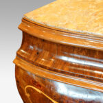 Pair of fine inlaid walnut Italian commodes - Image 4
