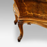 Pair of fine inlaid walnut Italian commodes - Image 6