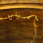 Pair of fine inlaid walnut Italian commodes - Image 8