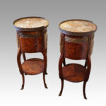 Pair of Continental parquetry oval cabinets - Image 7