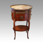Pair of Continental parquetry oval cabinets - Image 8