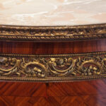 Pair of Continental parquetry oval cabinets - Image 9