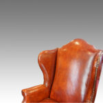 Pair of Queen Anne style walnut wing-chairs - Image 6