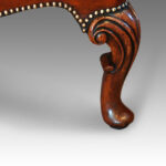 Pair of Queen Anne style walnut wing-chairs - Image 8