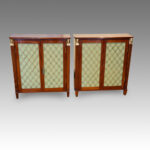Pair of Regency style mahogany cabinets