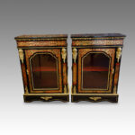 Pair of Victorian boulle cabinets