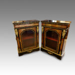 Pair of Victorian boulle cabinets - Image 9