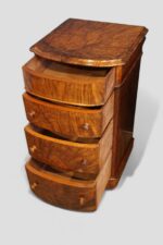 Pair of Victorian burr walnut bedside chests - Image 7