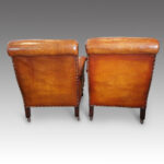 Pair of Victorian leather club chairs - Image 4