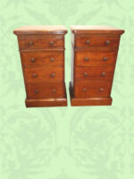 Pair of Victorian Mahogany Bedside Chests