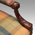 Pair of Victorian mahogany easy armchairs - Image 2