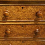 Pair of Victorian walnut bedside chests - Image 9