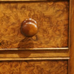 Pair of Victorian walnut bedside chests - Image 5