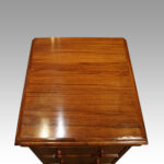 Pair of Victorian walnut bedside chests - Image 4