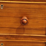 Pair of Victorian walnut bedside chests - Image 2