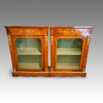 Pair of Victorian walnut pier cabinets - Image 2