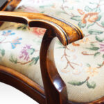 Pair of Walnut George I style armchairs - Image 2