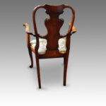 Pair of Walnut George I style armchairs - Image 7