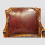Pair of Edwardian walnut desk chairs - Image 10