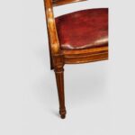 Pair of Edwardian walnut desk chairs - Image 7