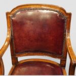 Pair of Edwardian walnut desk chairs - Image 9