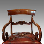 Pair of 19thc. mahogany  arm-chairs - Image 5