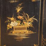 Pair of black lacquer Chinoiserie cupboards - Image 3