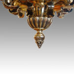 Pair of antique bronze chandeliers - Image 4