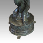 Pair of large bronze lanterns of maidens - Image 10