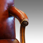 Superb pair of leather Gainsborough chairs - Image 8