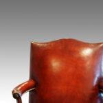 Superb pair of leather Gainsborough chairs - Image 9
