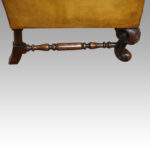 Pair of leather William and Mary style wing chairs - Image 10