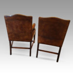 Pair of mahogany Gainsborough chairs - Image 6