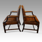 Pair of mahogany Gainsborough chairs - Image 3