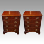 Pair of mahogany bedside chests