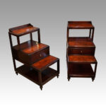 Pair of mahogany bedside tables