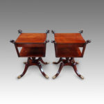 Pair of mahogany sofa end tables - Image 9