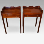 Pair of mahogany bedside tables