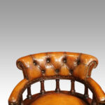 Pair of Victorian tub desk chairs - Image 6