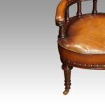 Pair of Victorian tub desk chairs - Image 5