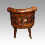 Pair of Victorian tub desk chairs - Image 3