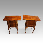 Pair of 1930s walnut bedside cabinets - Image 5