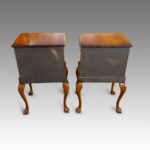 Pair of walnut bedside cabinets - Image 3