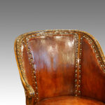 Pair of Edwardian walnut tub chairs - Image 4