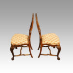 Pair of walnut side chairs manner of Daniel Marot - Image 5