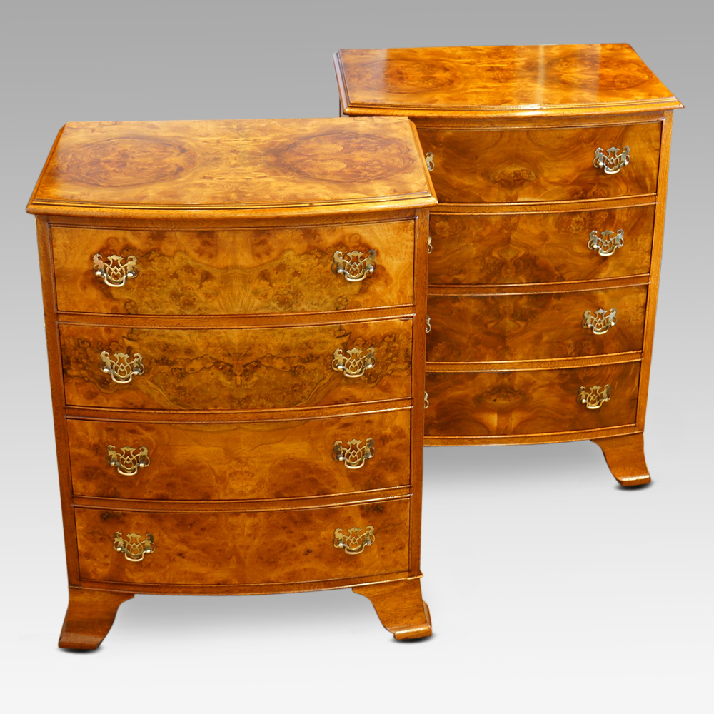 Pair-of-walnut-small-chests.jpg Pair of walnut small chests - Image 1