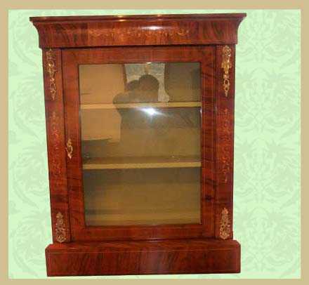 Pair_Victorian_walnut_pier_cabinets.jpg Pair of Victorian Inlaid Walnut Pier Cabinets - Image 1
