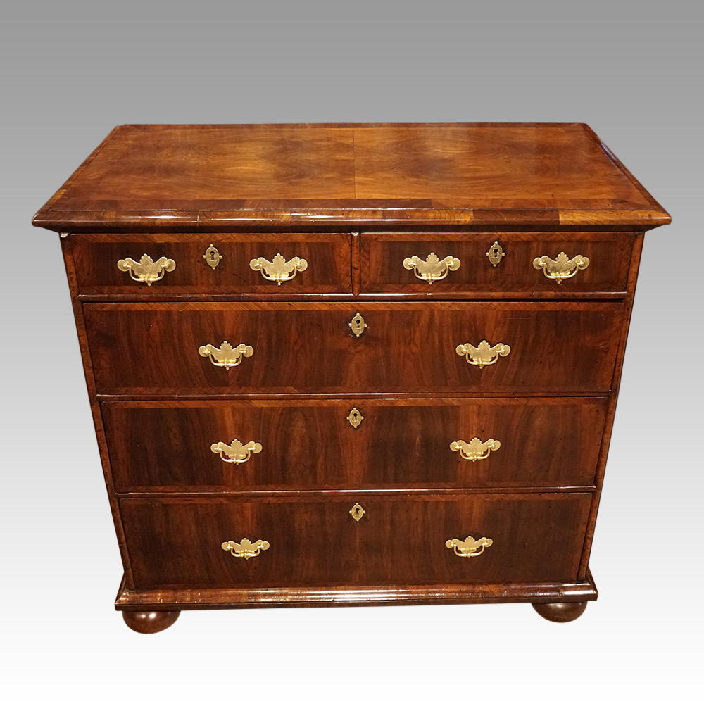 Queen-Anne-Laburnum-chest.jpg Queen Anne Laburnum chest - Image 1